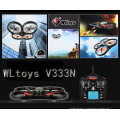 WLtoys V333N RC volant hélicoptère avec 2.4G 6 axes gyro 1080p caméra Big Drone Mode sans tête avec haute fonction de verrouillage SJY-V333N